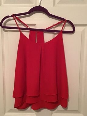 Ambiance Red Layered Spaghetti-Strap Cami